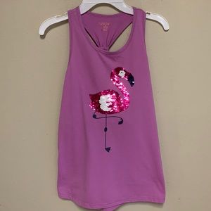 🦩 CAT & JACK Flamingo Sequin Tank  🦩
